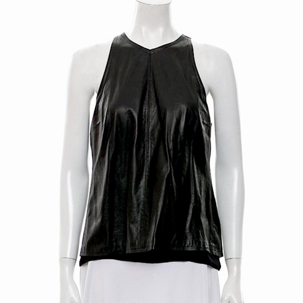 A.L.C. Brand Black Leather Top Open Back